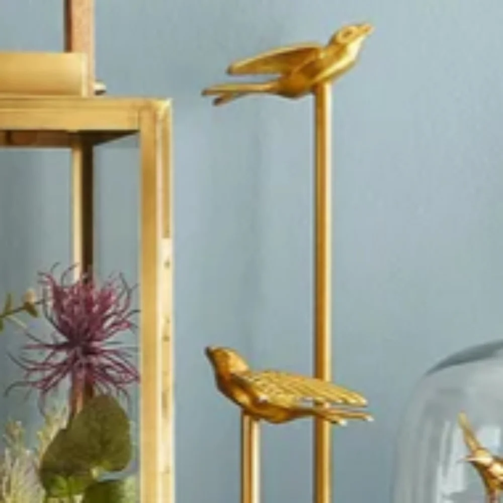 Pier 1 Gold Bird Sculpture - Large NWT